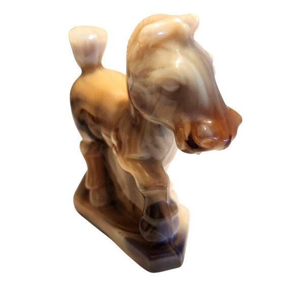 Heisey by Imperial caramel slag Sparky the Plug Horse - Picture 2 of 9